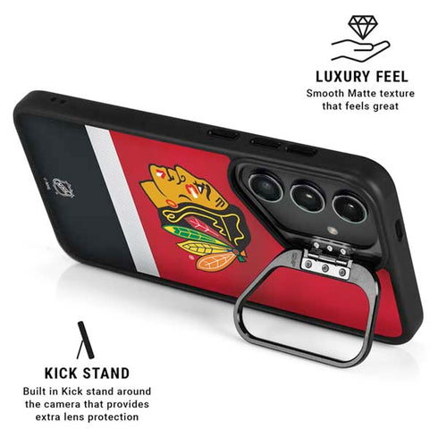 NHL Chicago Blackhawks Jersey Galaxy S25 Kickstand Case